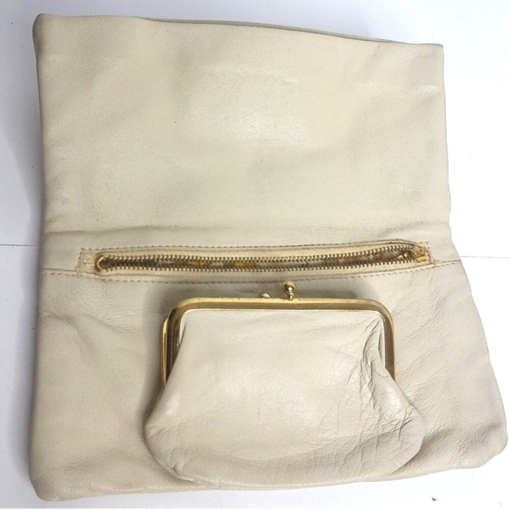 Vintage Webers Deerskin Leather Clutch Wallet Change Purse READ